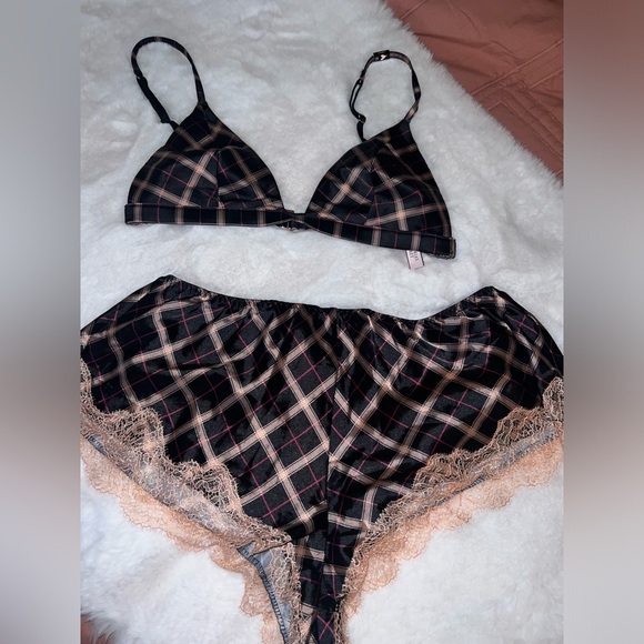 Victoria's Secret Other - 3/$25 Fall Sale: Victoria Secret 2PC Satin and Lace Lingerie Set